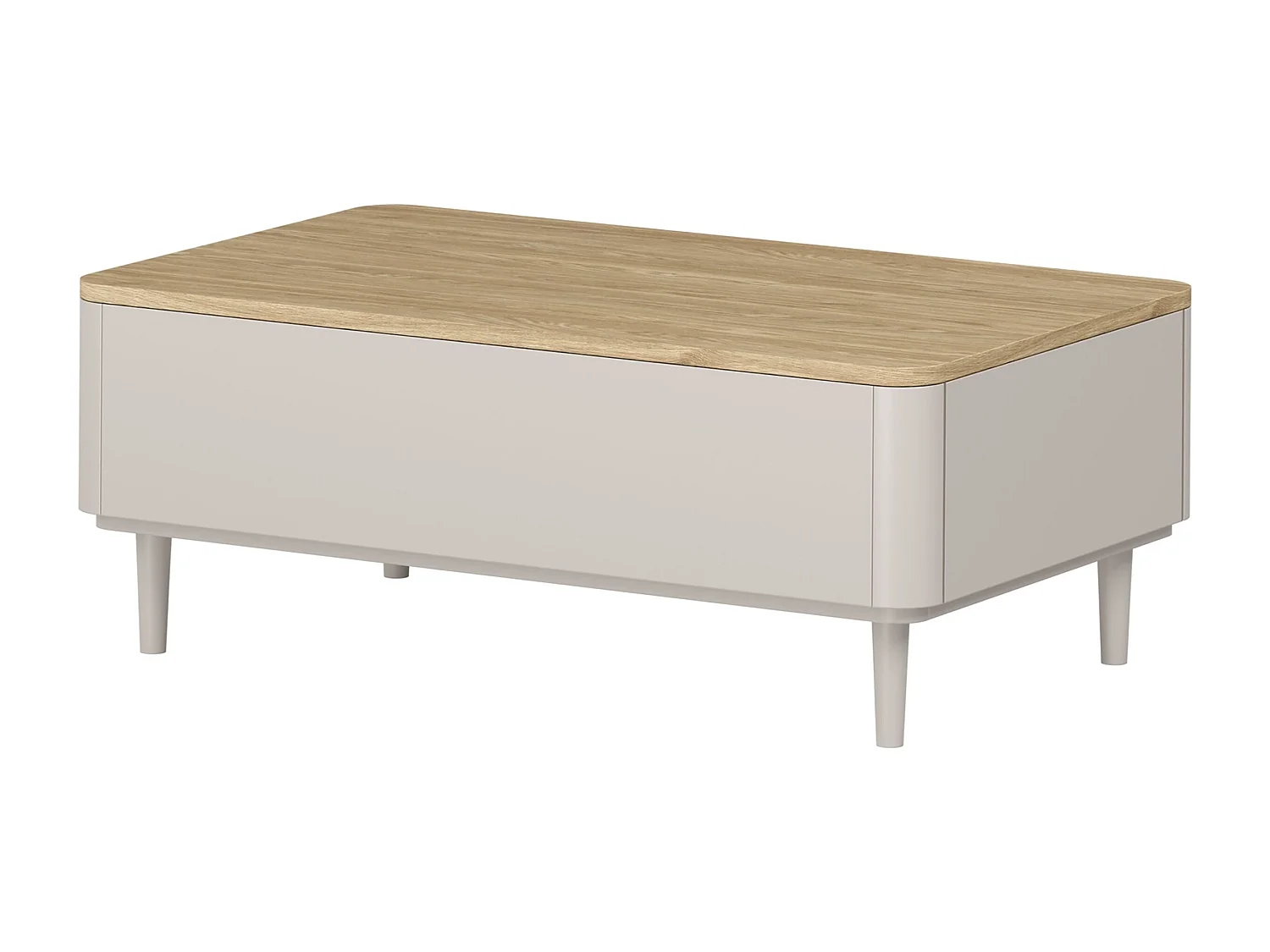 Mesa de centro Elivo com 2 gavetas