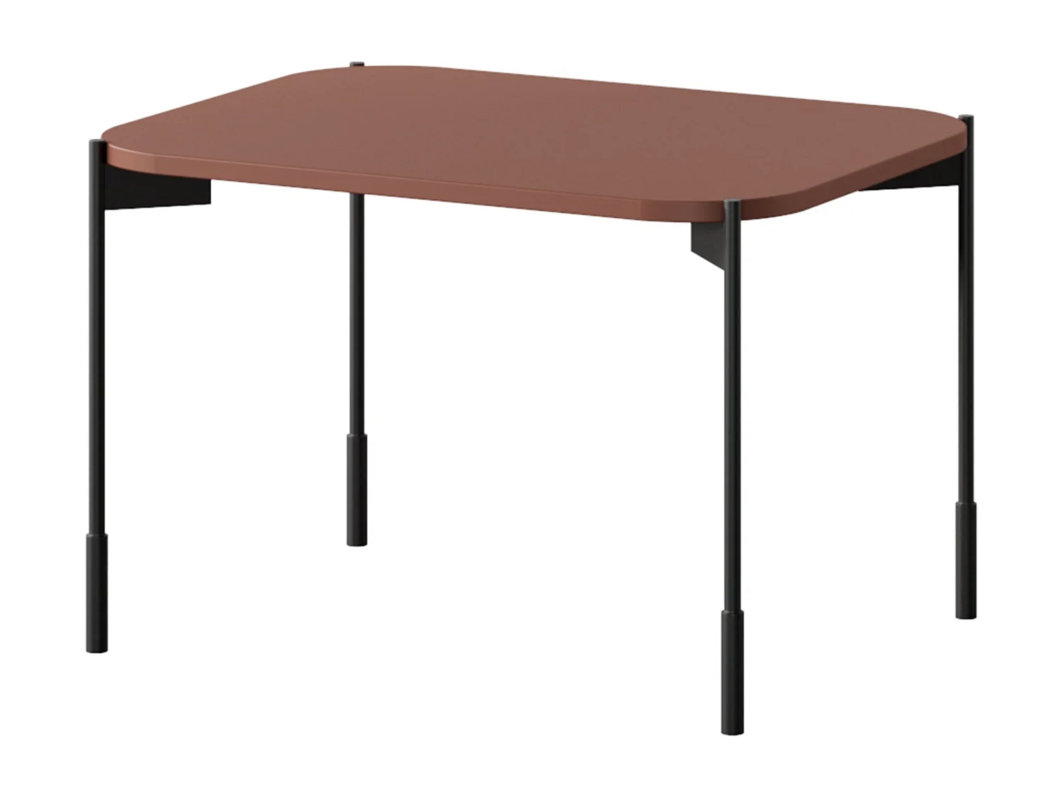 Table basse rectangulaire avec pieds en métal