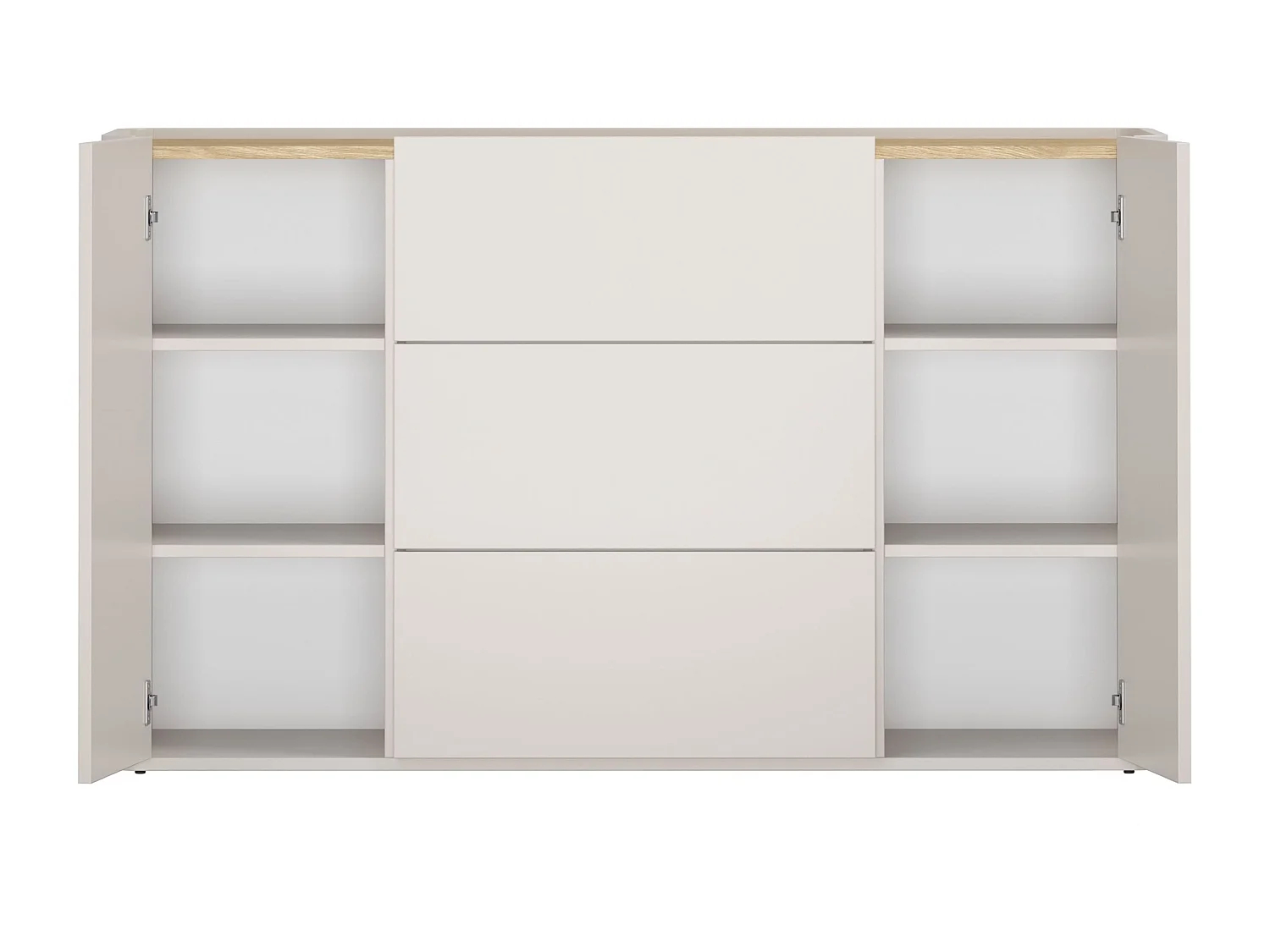 Buffet 2 portes 3 tiroirs 48x150 cm