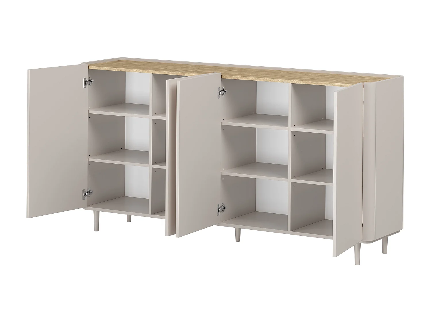 Buffet Elivo 4 portes 48x200 cm