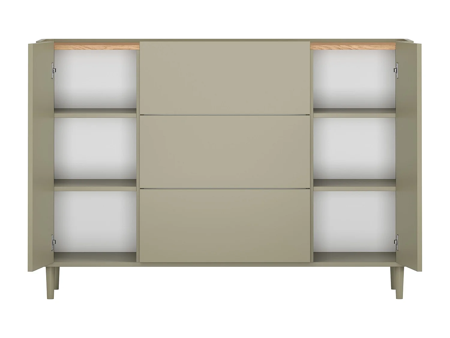 Buffet 2 portes 3 tiroirs 48x150 cm