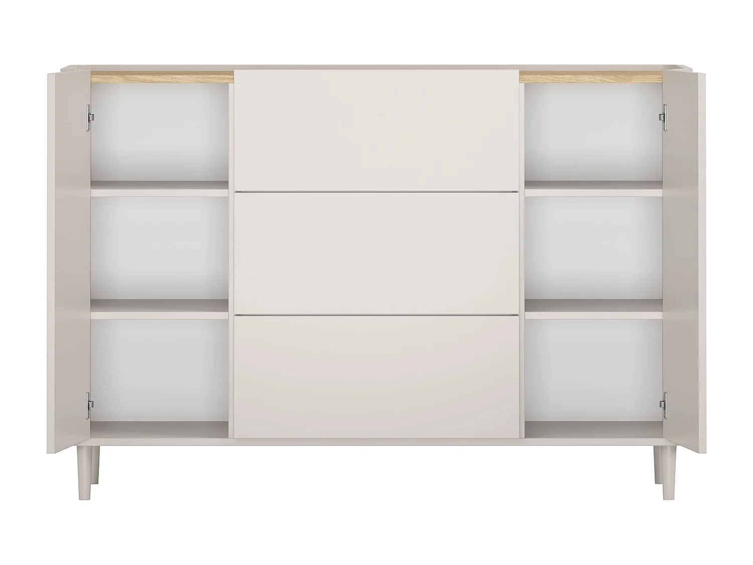 Buffet 2 portes 3 tiroirs 48x150 cm