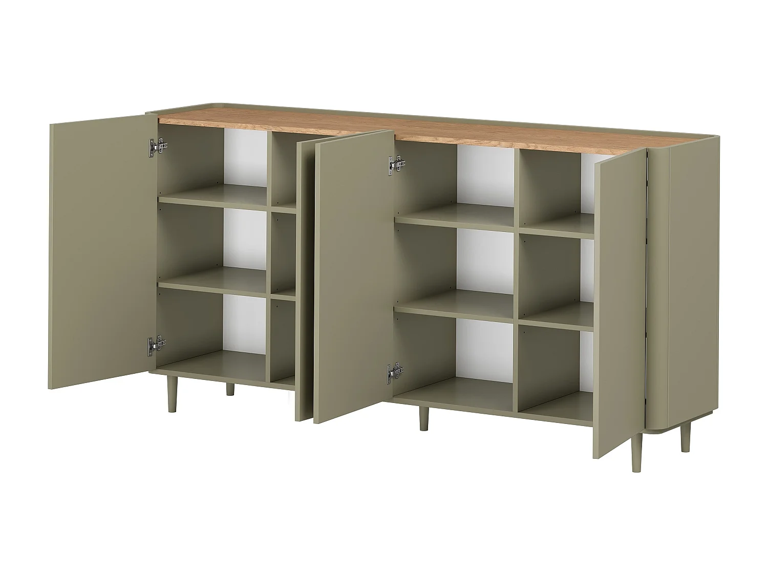 Buffet Elivo 4 portes 48x200 cm