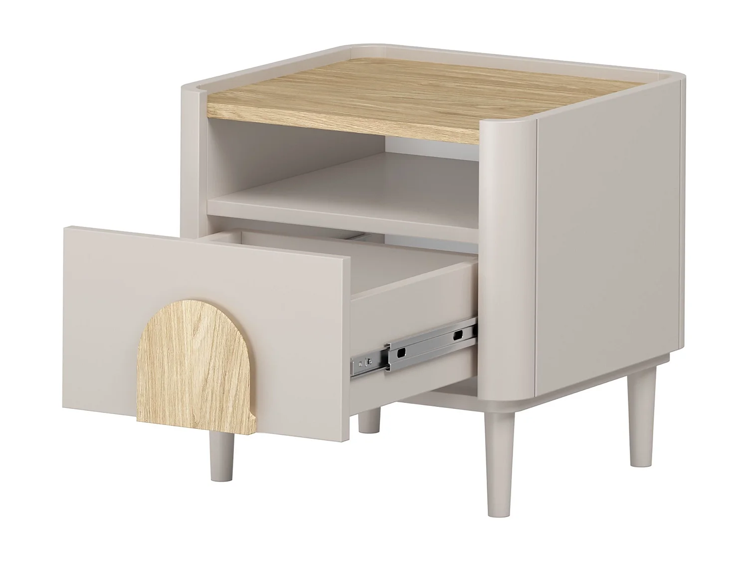 Nachttisch mit einer Schublade