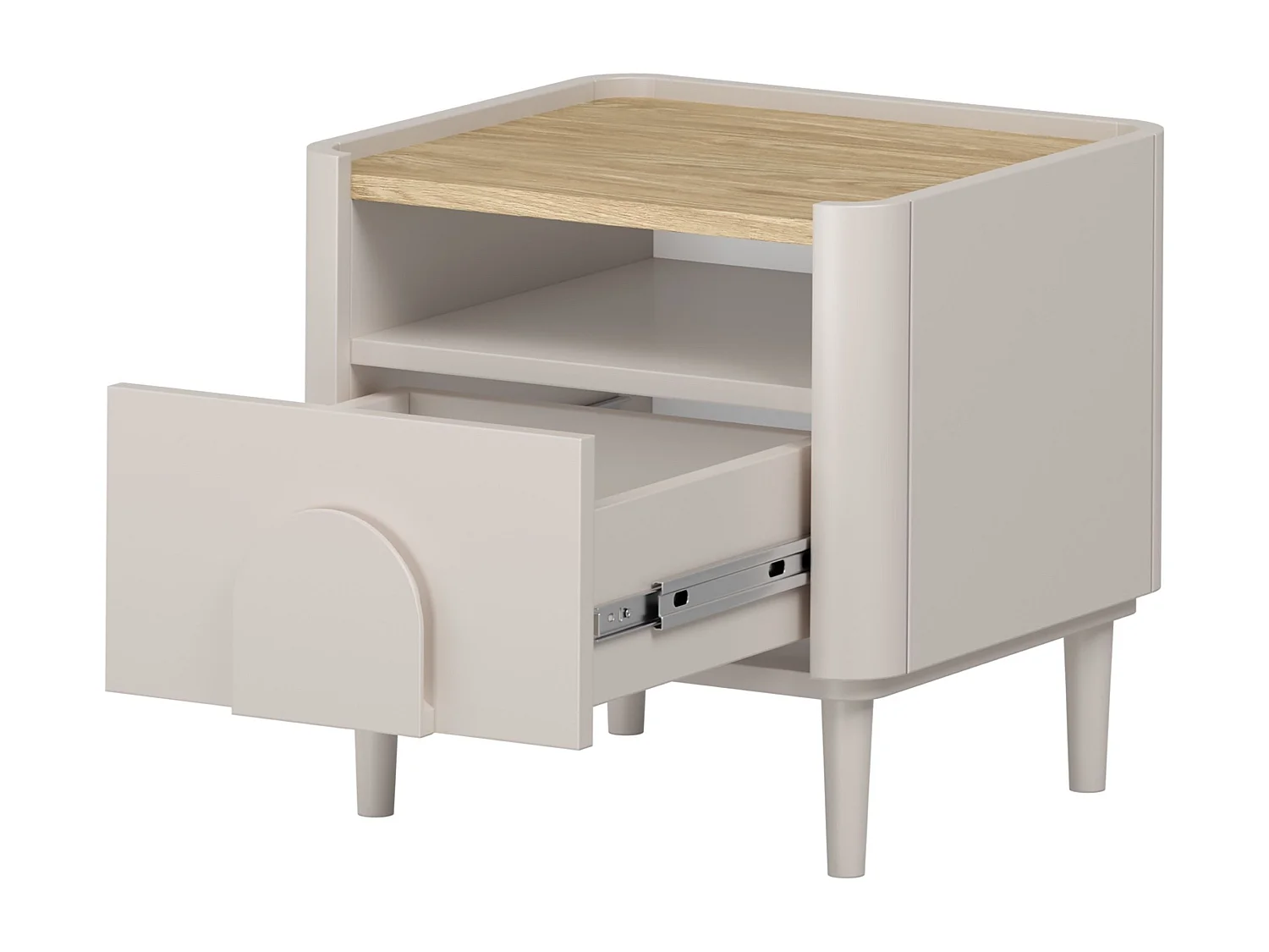 Nachttisch mit einer Schublade