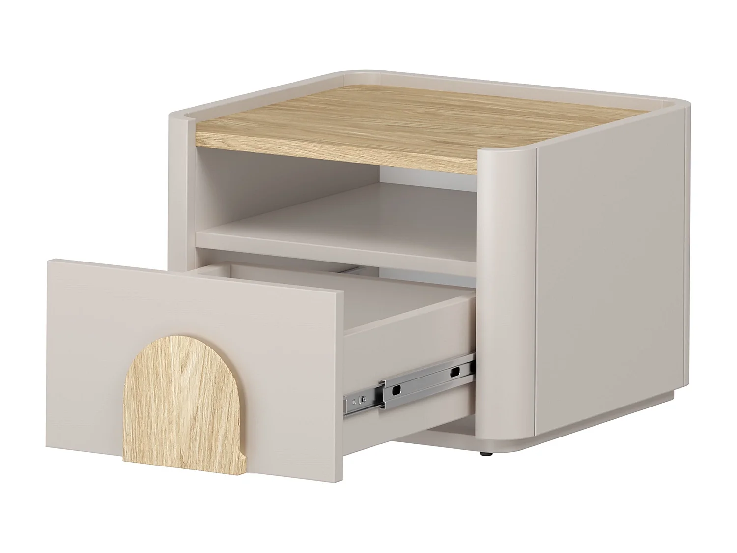 Nachttisch mit einer Schublade