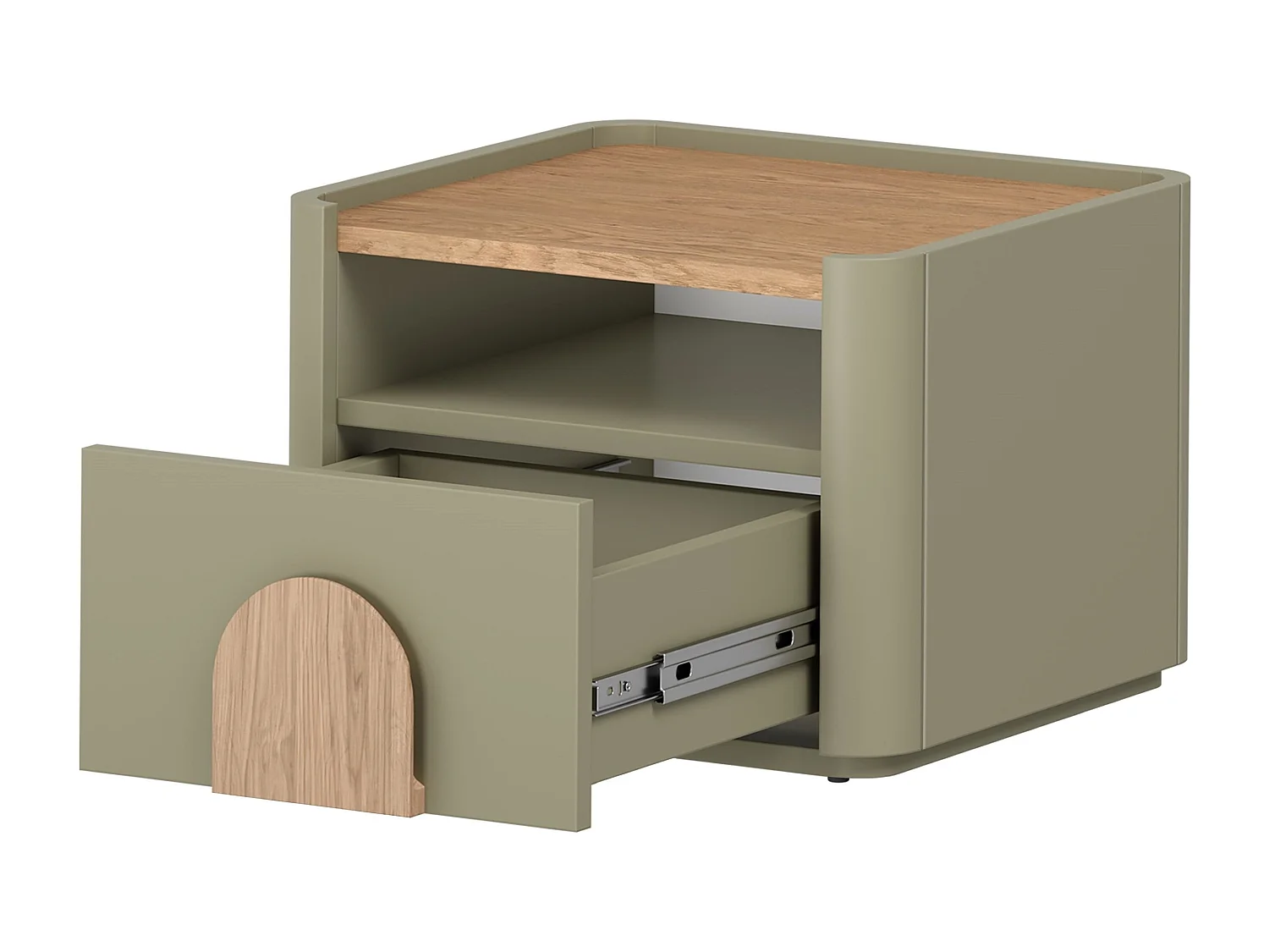 Nachttisch mit einer Schublade