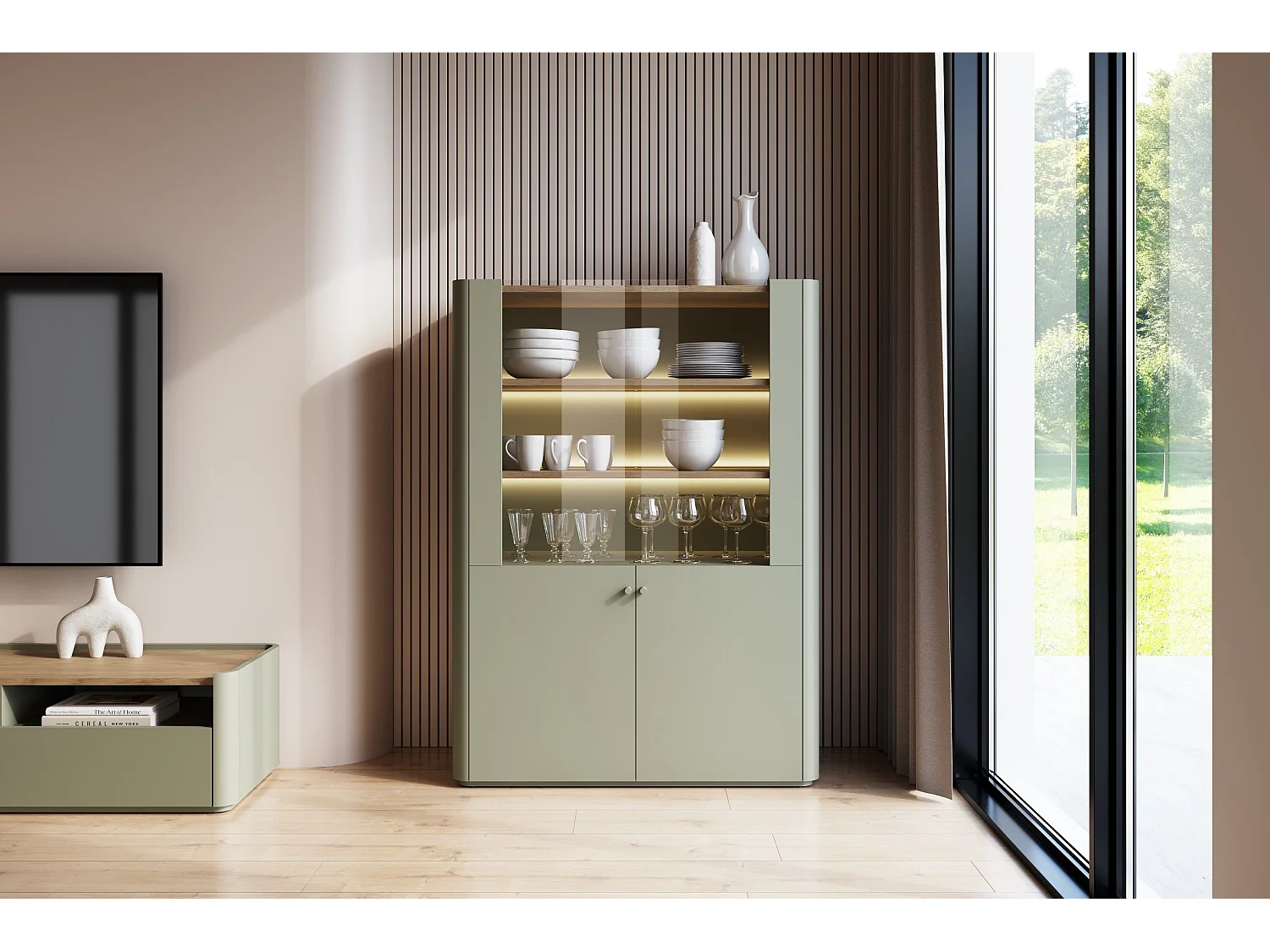 Elivo 2-türige Vitrine