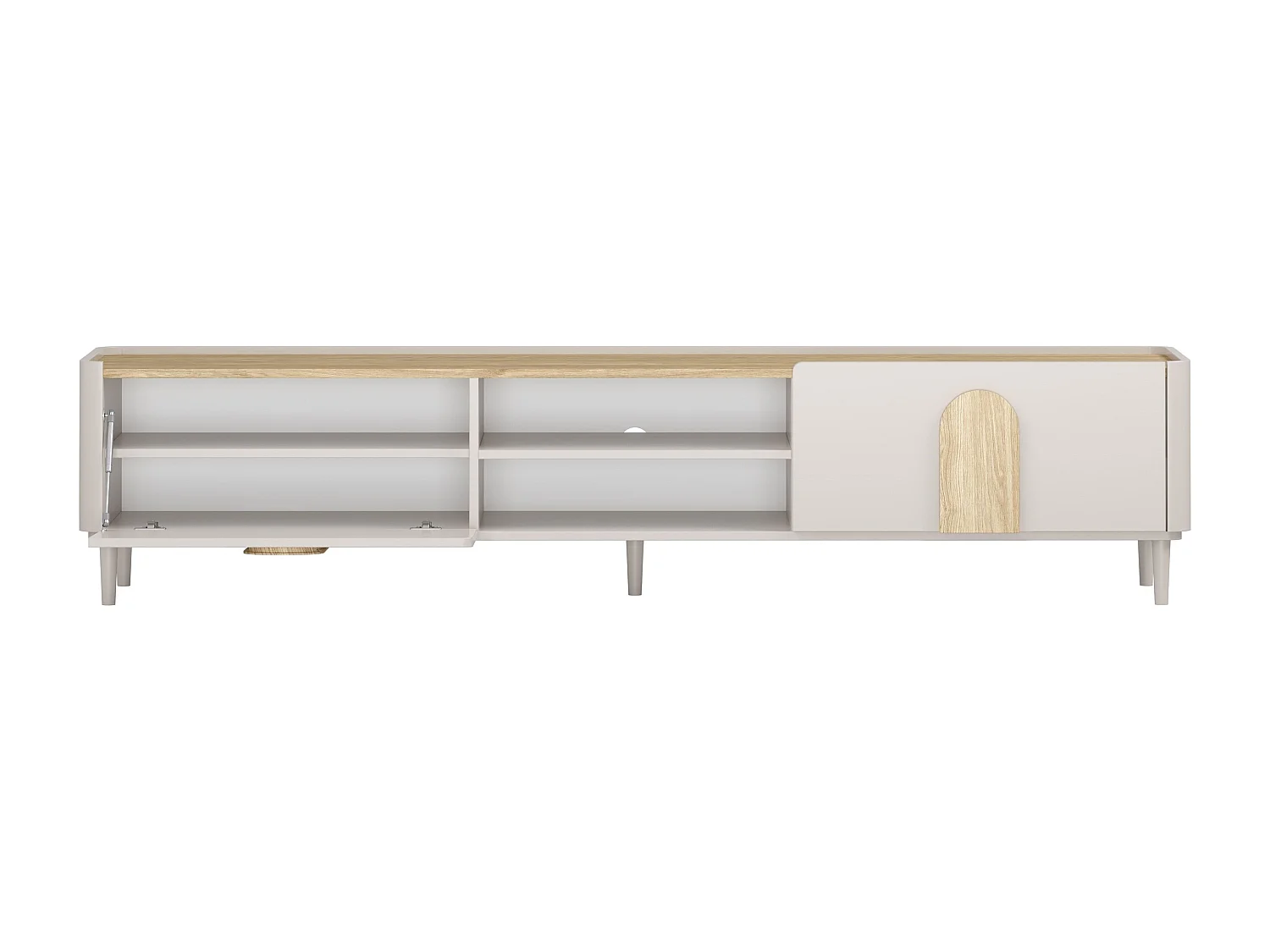 TV-meubel met 1 deur en 1 lade, 220 cm