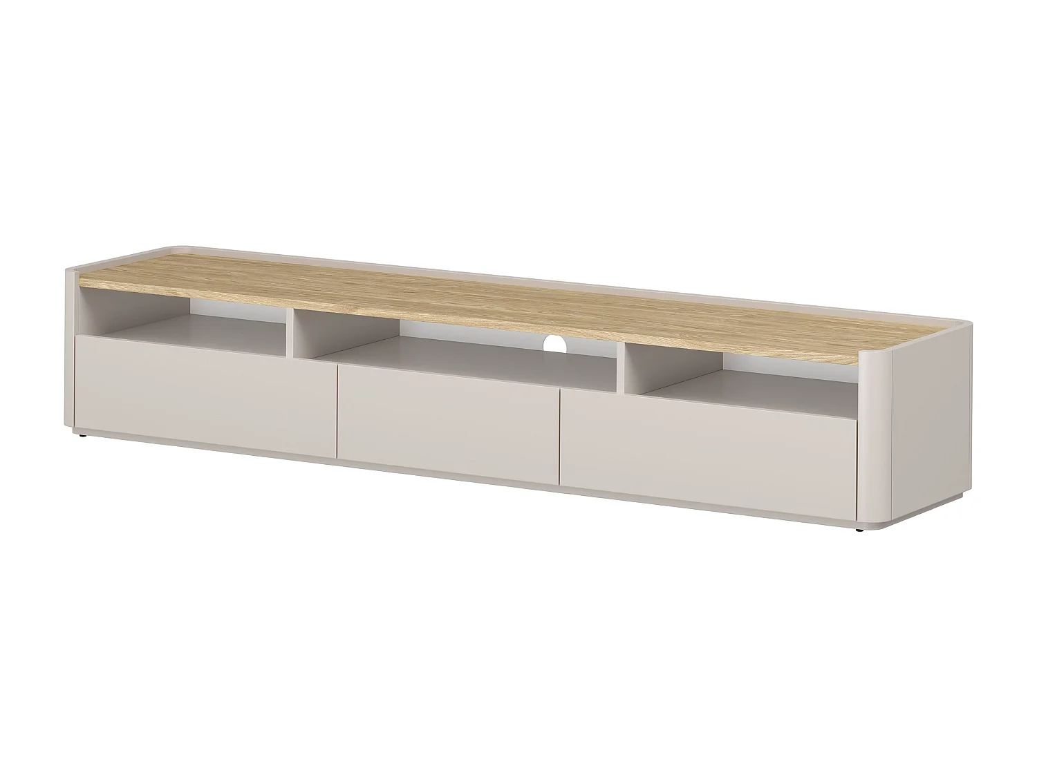 Dubbele tv met één deur en twee planken.