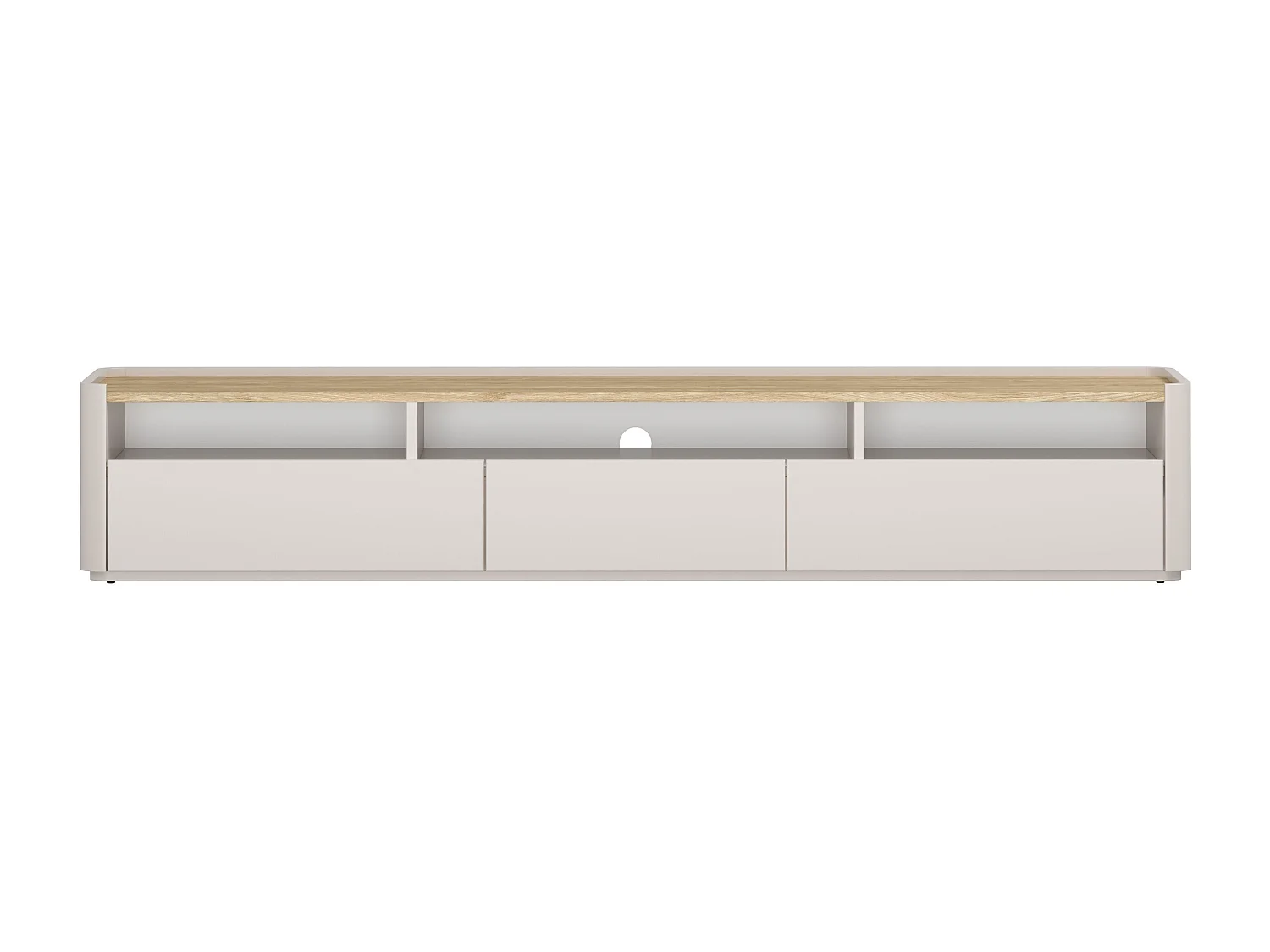 Dubbele tv met één deur en twee planken.