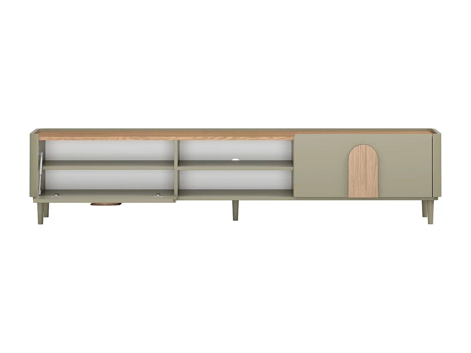 TV-meubel met 1 deur en 1 lade, 220 cm