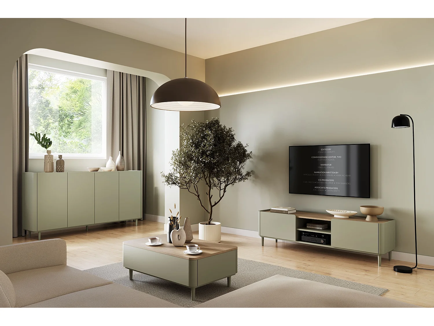 TV-Schrank, 1 Tür, 1 Schublade, 170 cm