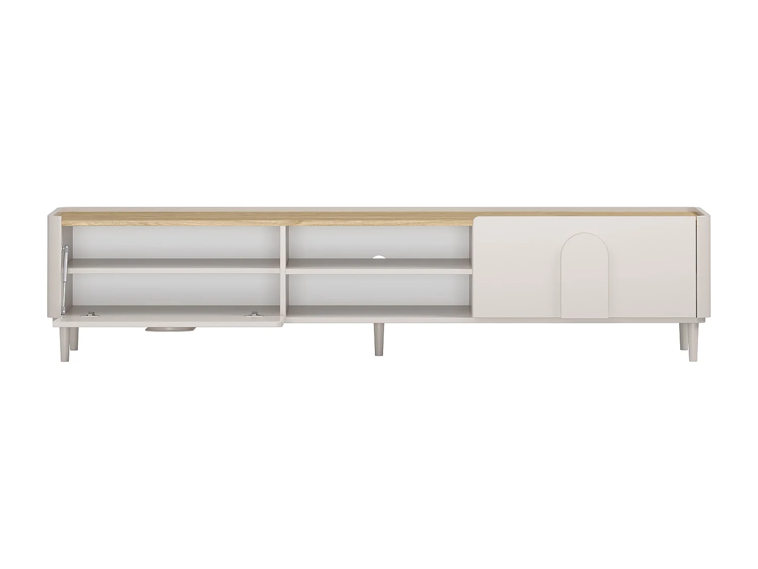 TV-meubel met 1 deur en 1 lade, 220 cm