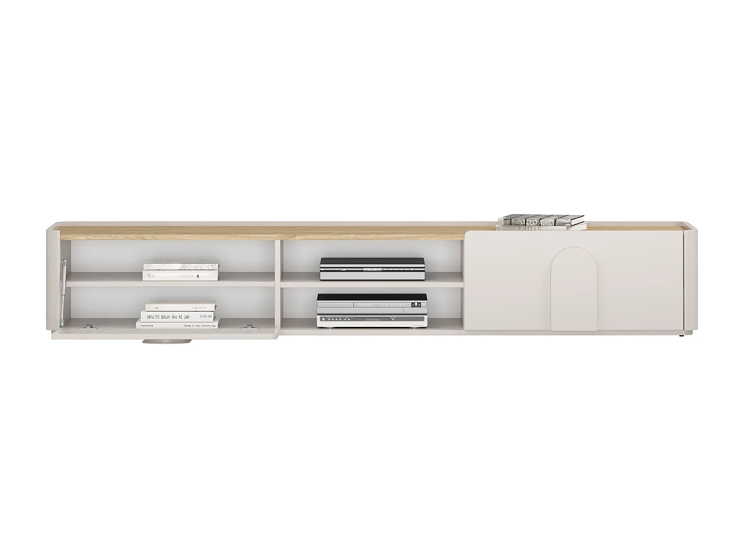TV-meubel met 1 deur en 1 lade, 220 cm