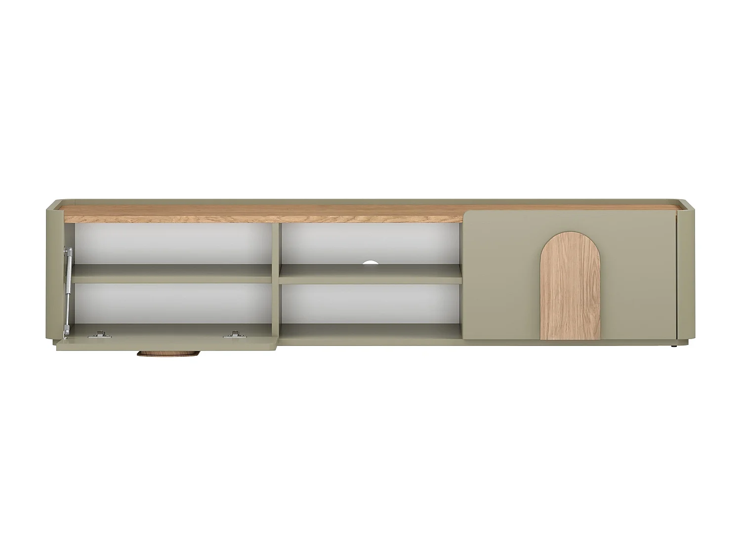 TV-Schrank, 1 Tür, 2 Schubladen, 200 cm