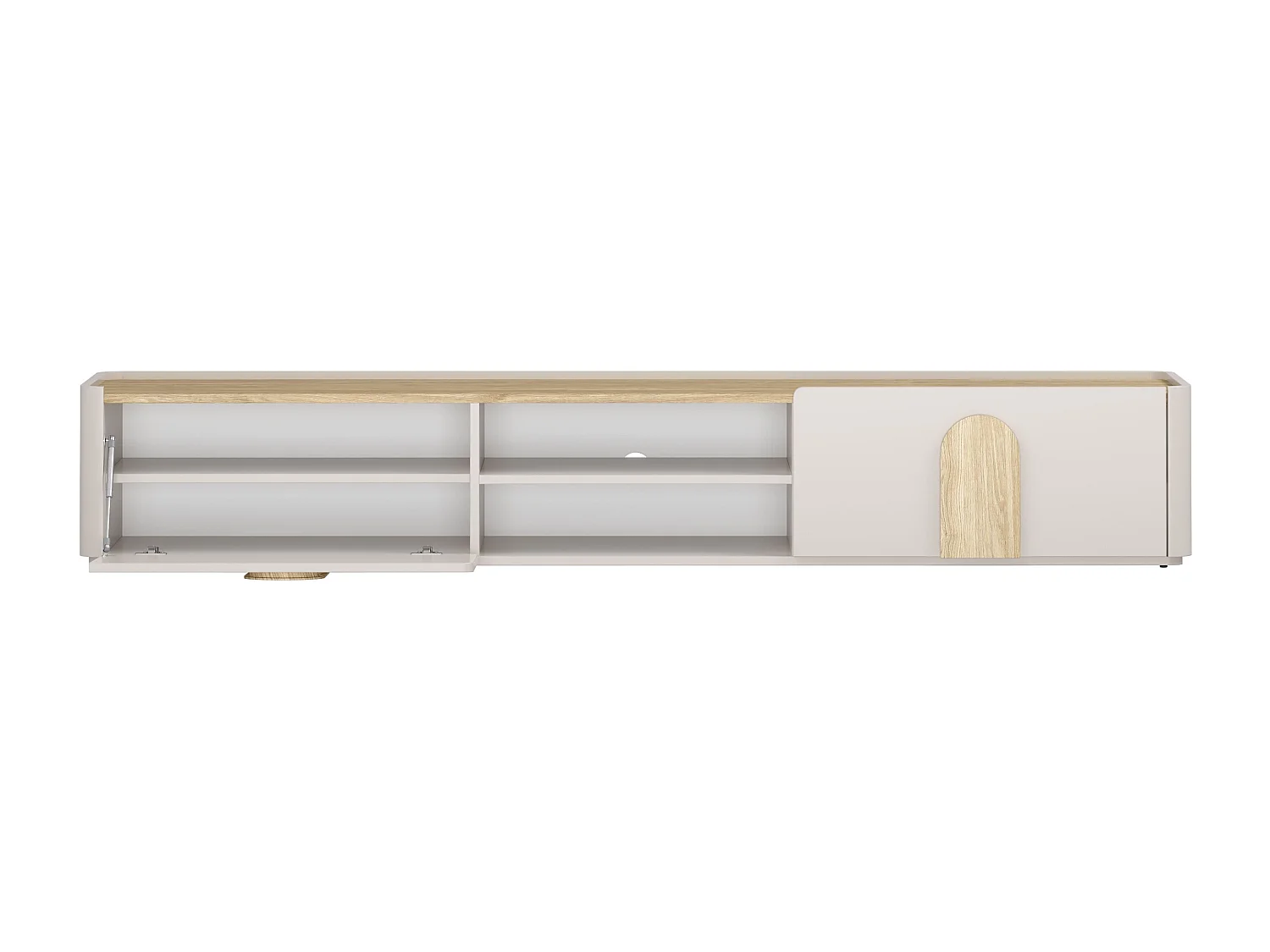 TV-meubel met 1 deur en 1 lade, 220 cm