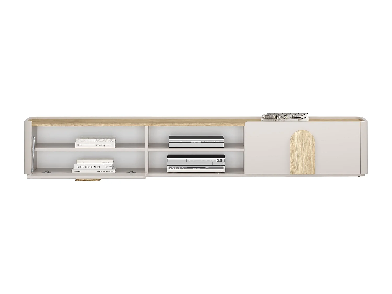 TV-meubel met 1 deur en 1 lade, 220 cm