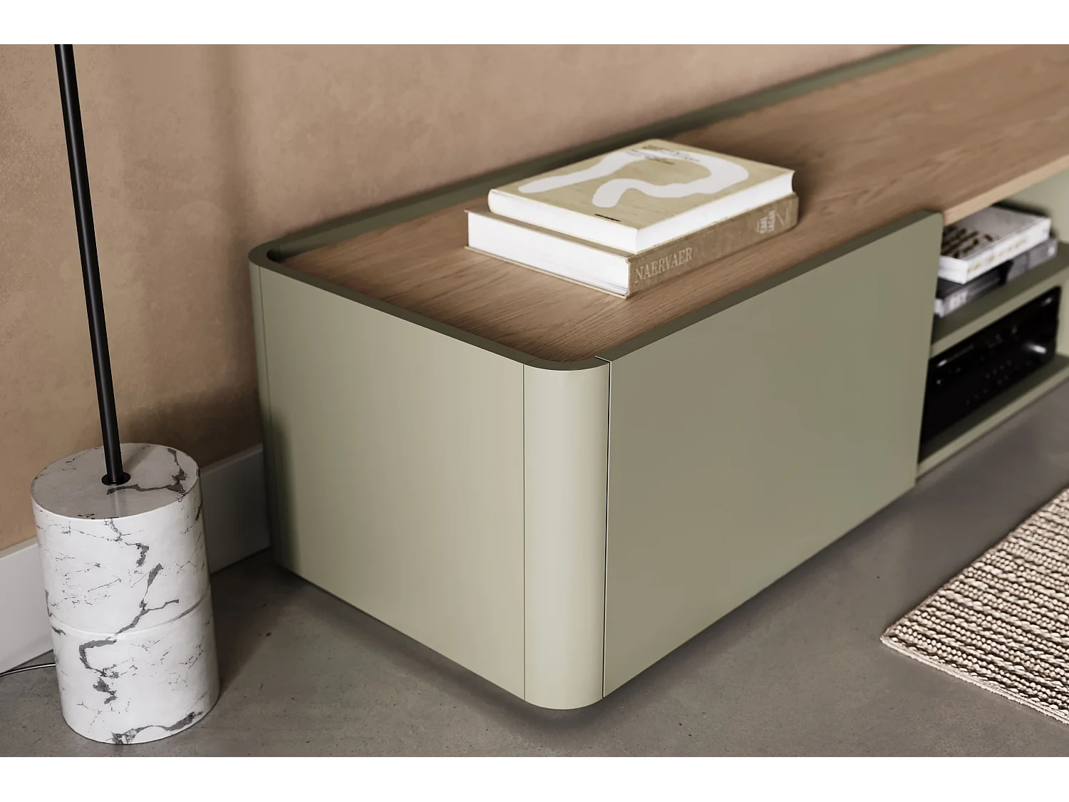 TV-Schrank, 1 Tür, 1 Schublade, 170 cm