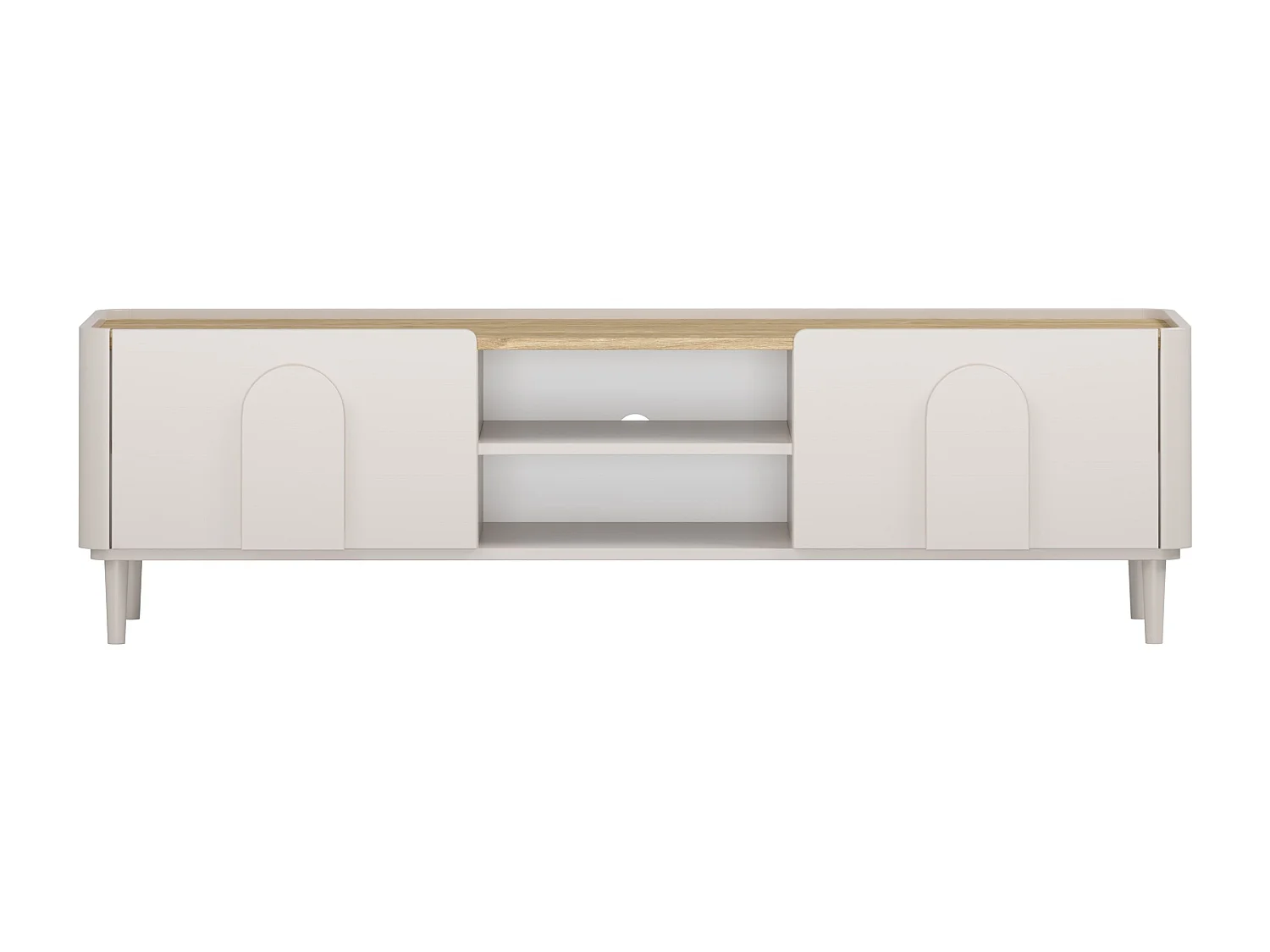 TV-meubel met 1 deur, 2 lades, 200 cm