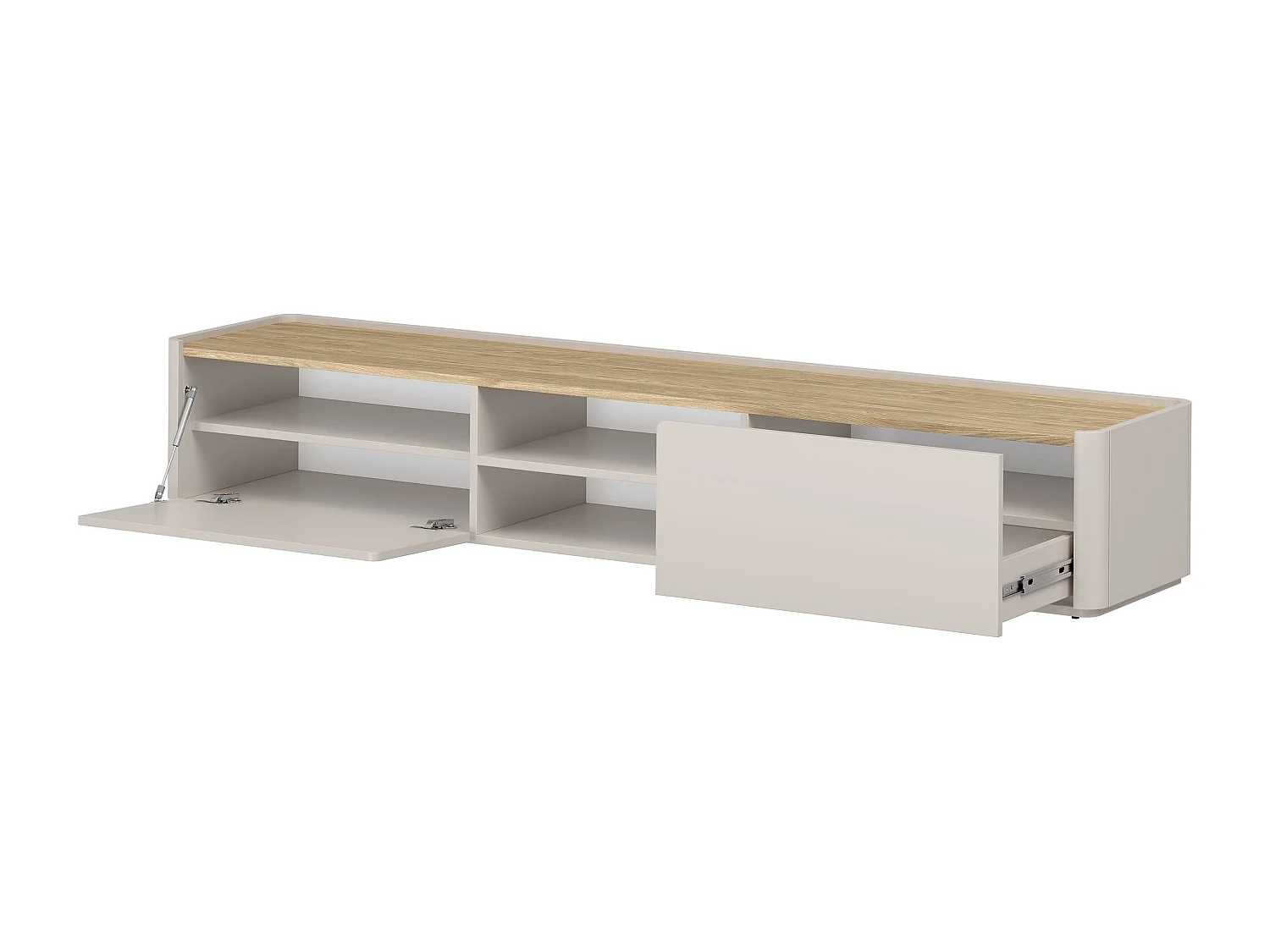 TV-meubel met 1 deur en 1 lade, 220 cm