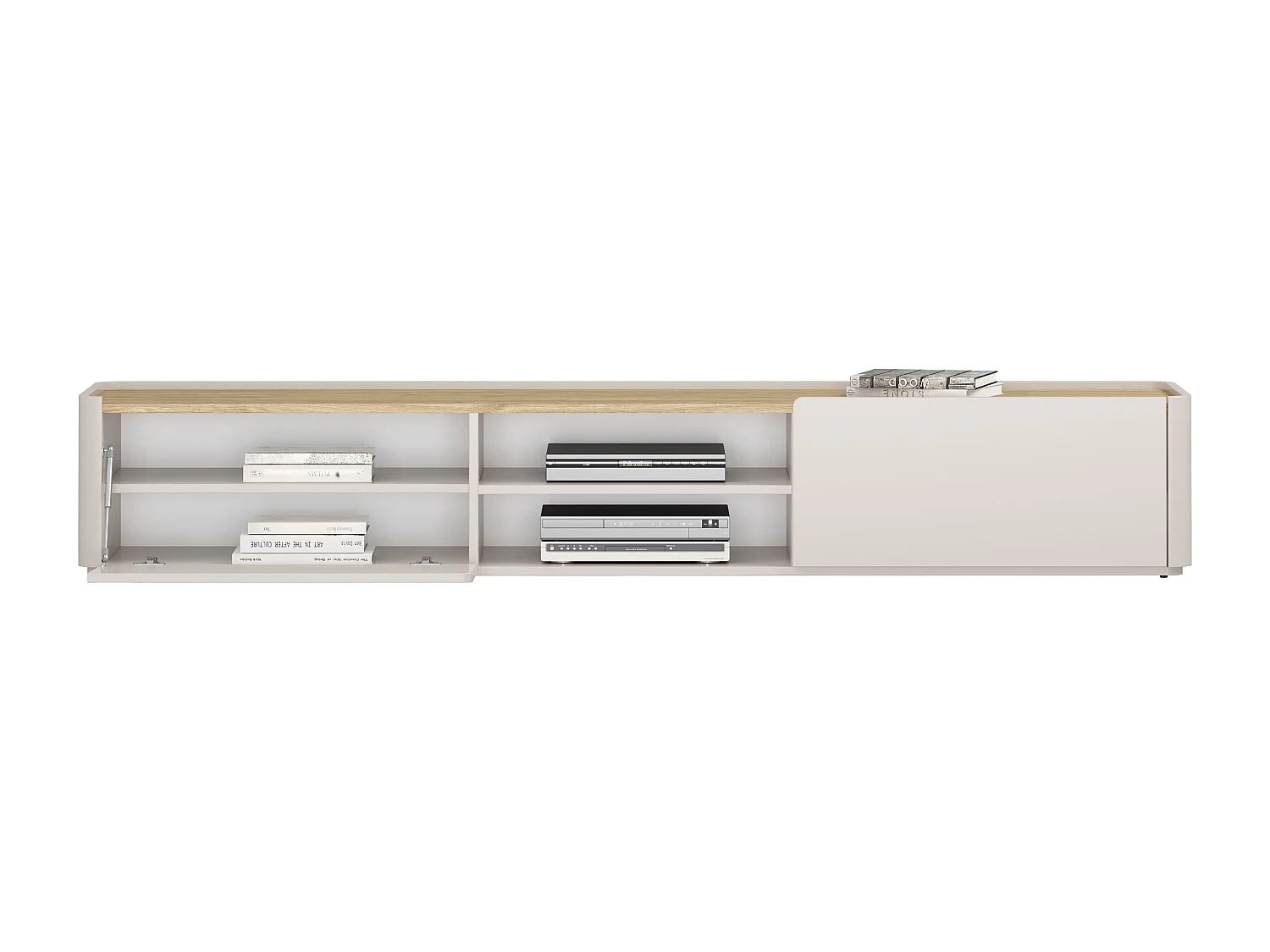 TV-meubel met 1 deur en 1 lade, 220 cm
