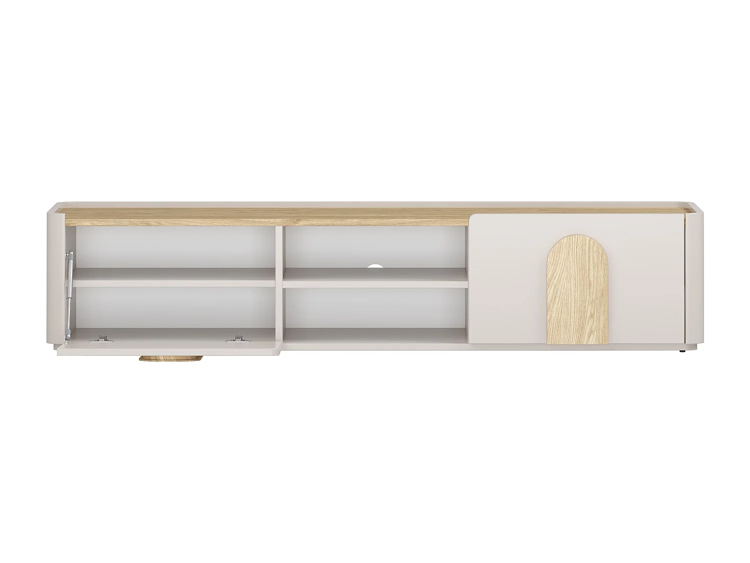 TV-meubel met 1 deur, 2 lades, 200 cm