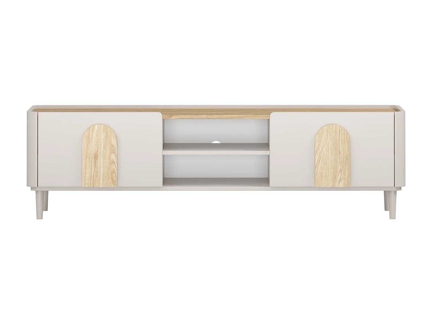 TV-meubel met 1 deur, 2 lades, 200 cm