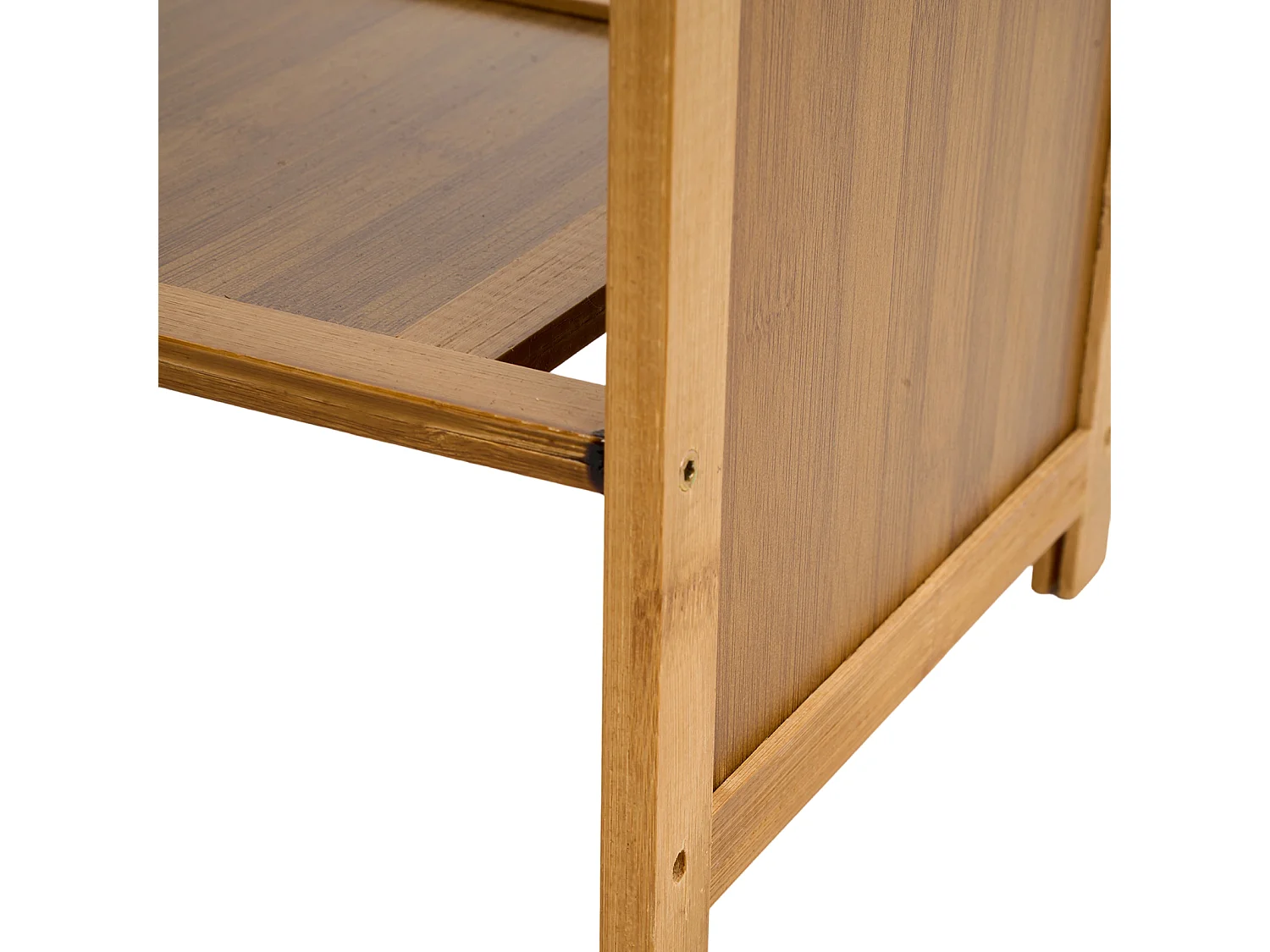 7-Tier Natural Bamboo Shoe Rack with Dust Cover - 97cm