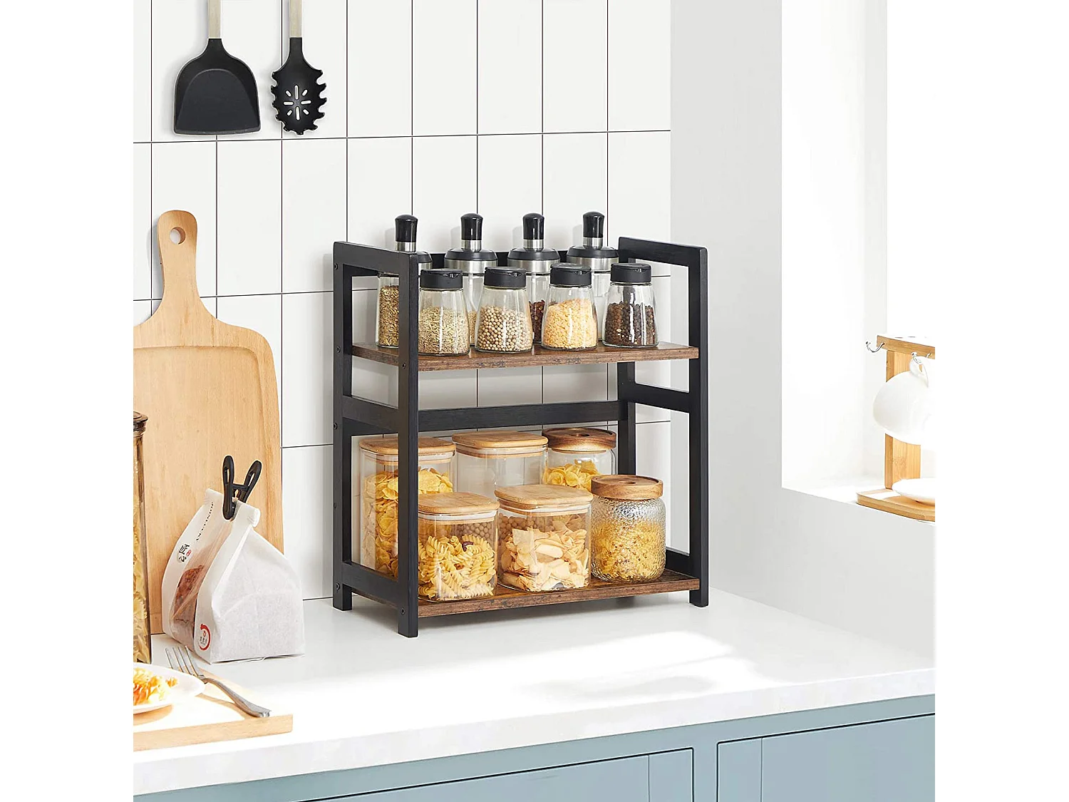 Gewürzregal mit 2 Ebenen