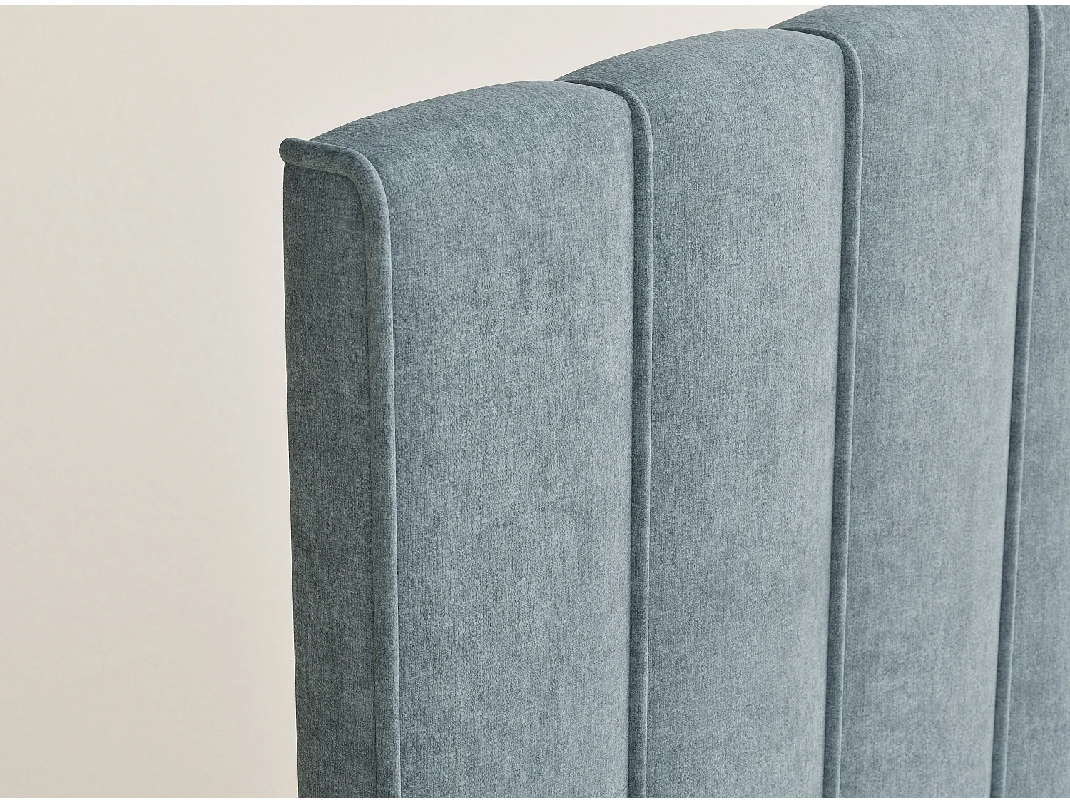 Lit boxspring avec rangement MORETTI - matelas - surmatelas - 200x200 cm - bleu clair