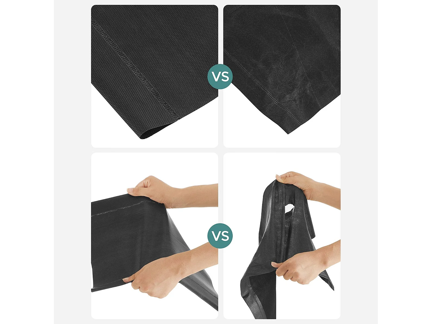 SONGMICS Meuble à chaussures 10 niveaux, porte-chaussures, rangement gain de place, 33 x 33 x 173 cm, cadre en métal, étagères en tissu intissé, pour entrée,