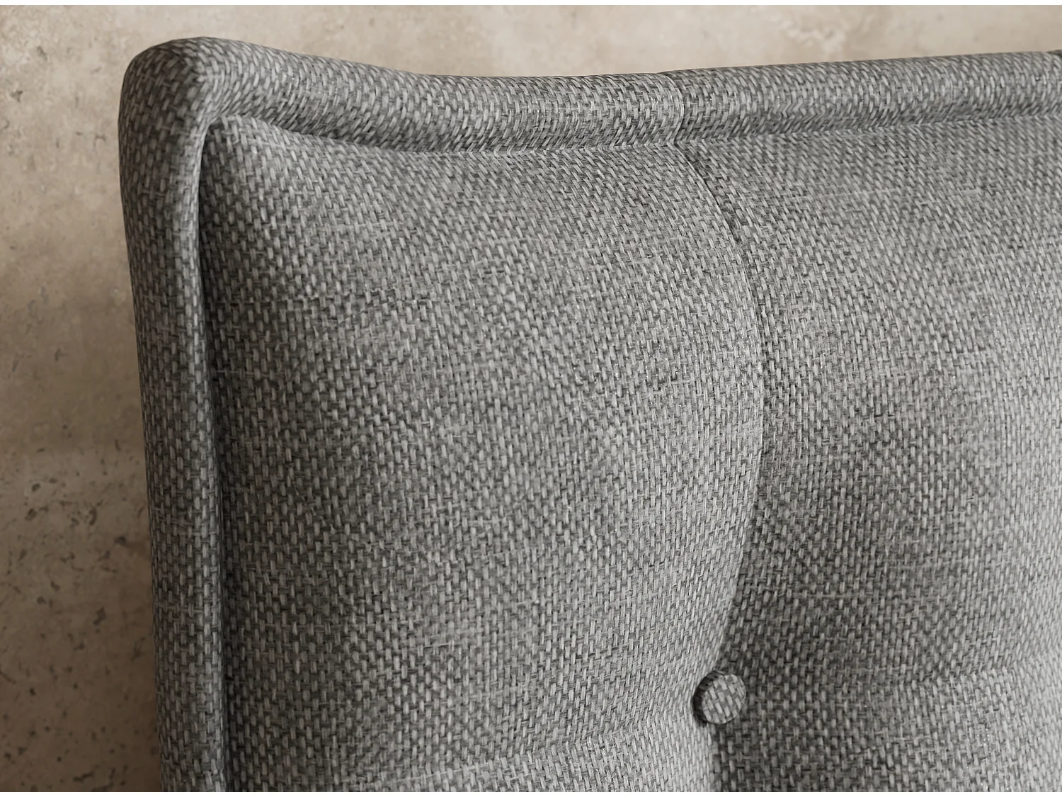 Łóżko boxspring z zagłówkiem + materac + topper - 180x200 cm - szary - FATU