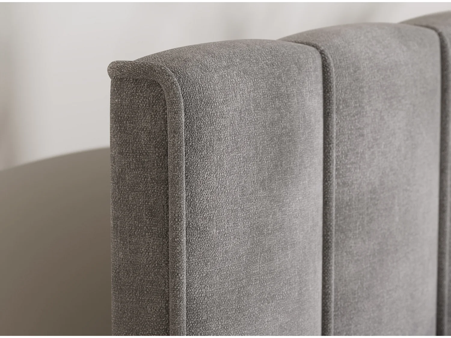 Lit boxspring avec rangement MORETTI - matelas - surmatelas - 160x200 cm - beige gris