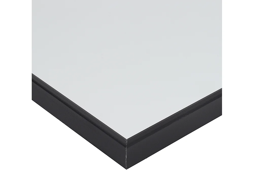 37x147cm Metal Frame Over the Door Full Length Mirror - Black