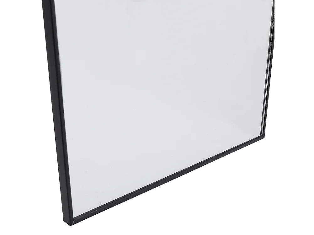 37x147cm Metal Frame Over the Door Full Length Mirror - Black