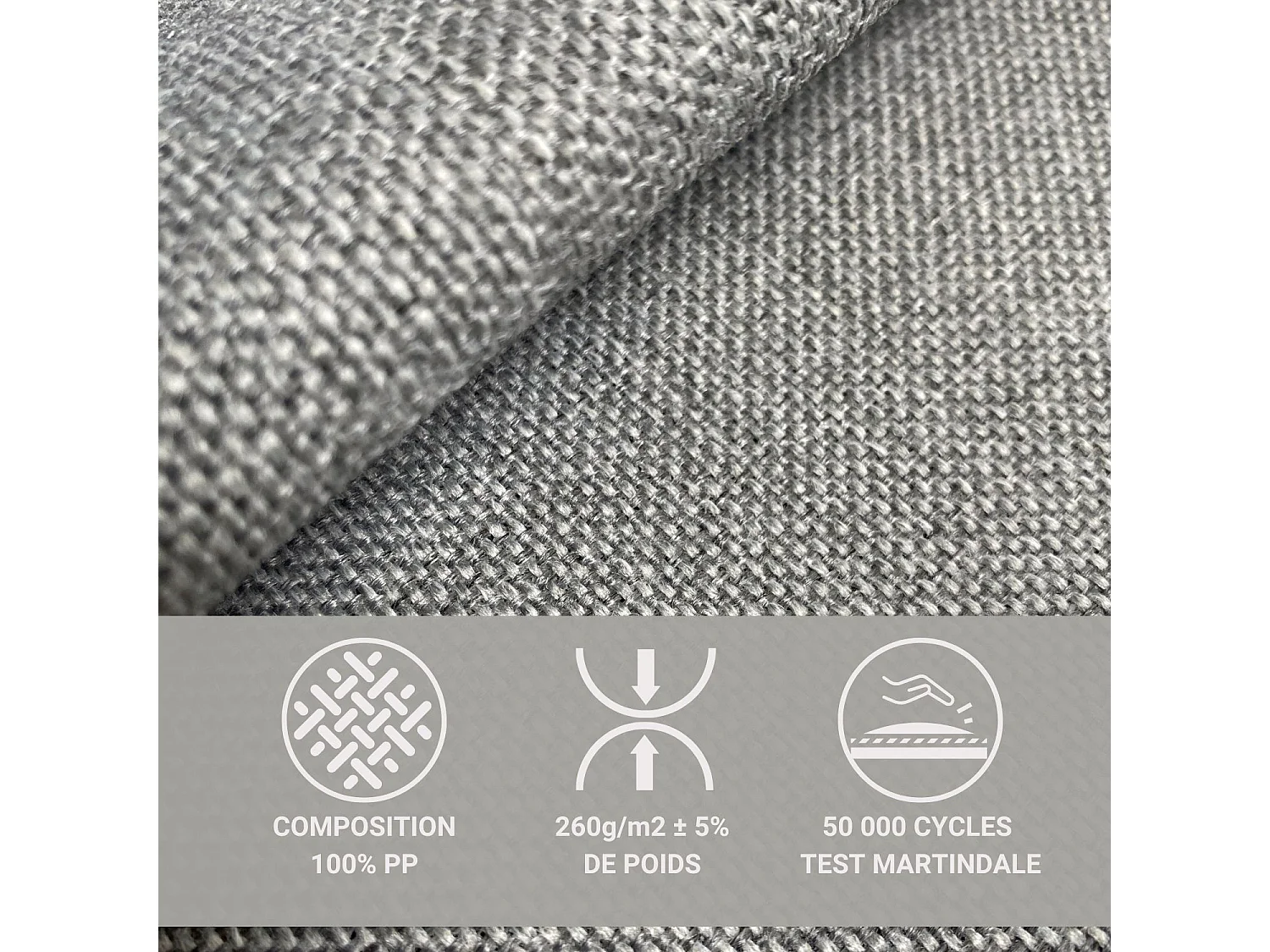 Łóżko boxspring z zagłówkiem + materac + topper - 160x200 cm - szary - FATU