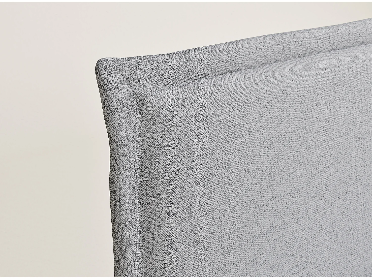 Łóżko z pojemnikiem 160 x 200 cm - z wezgłowiem - pleciona tkanina - beżowy - SAFFRON