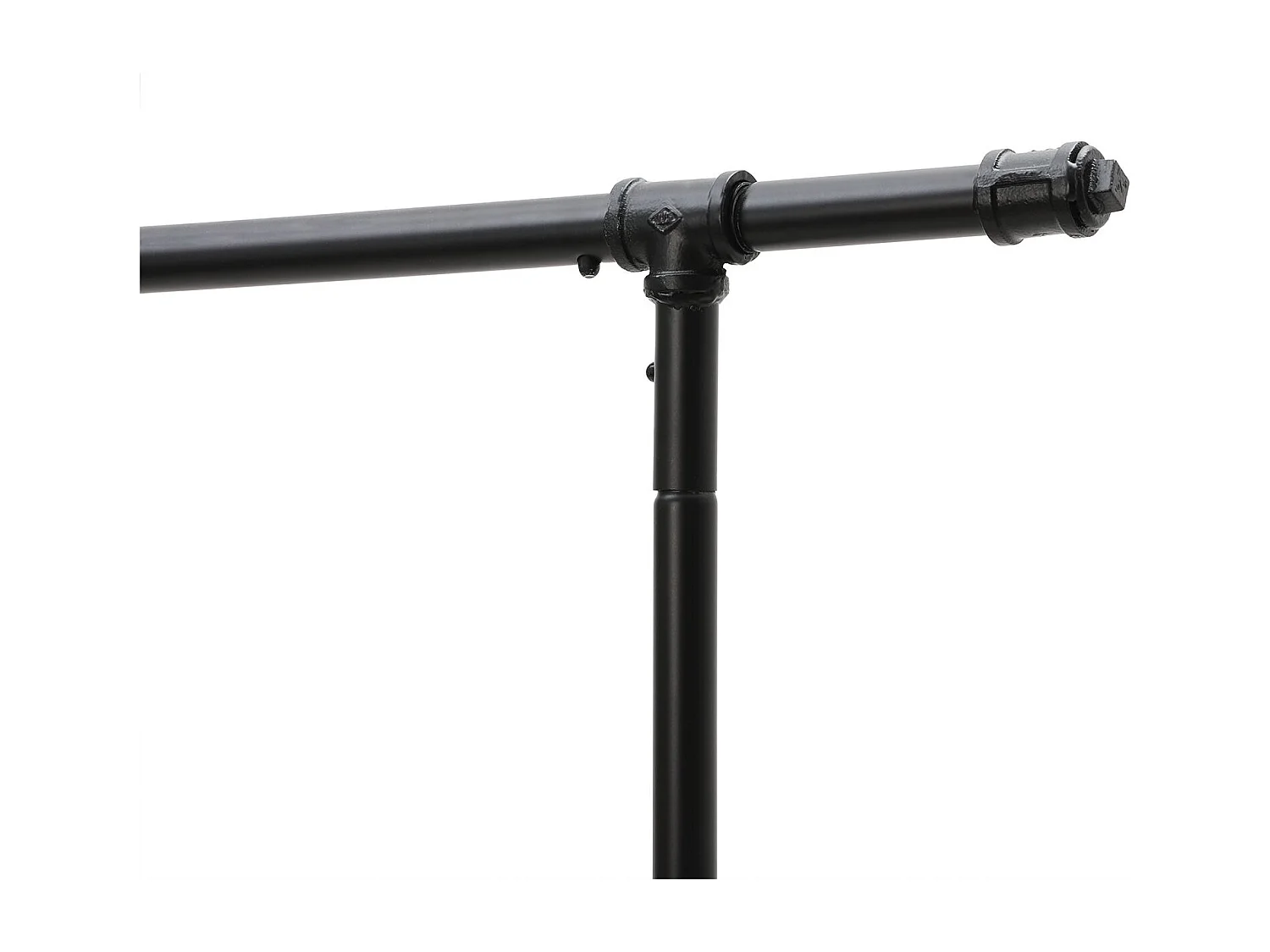 SONGMICS Industrial Clothes Rack on Wheels, Maximum load of 110 Kg, Double Garment Hanging Rod, Heavy Duty Commercial Display, Black HSR62BK