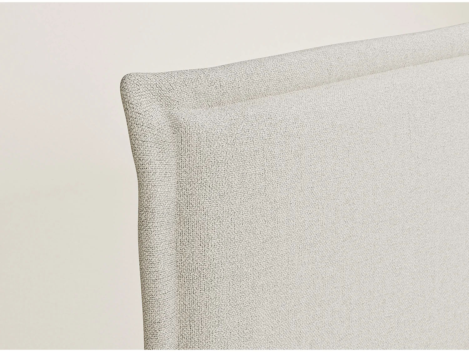 Łóżko z pojemnikiem 160 x 200 cm - z wezgłowiem - pleciona tkanina - niebieskoszary - SAFFRON