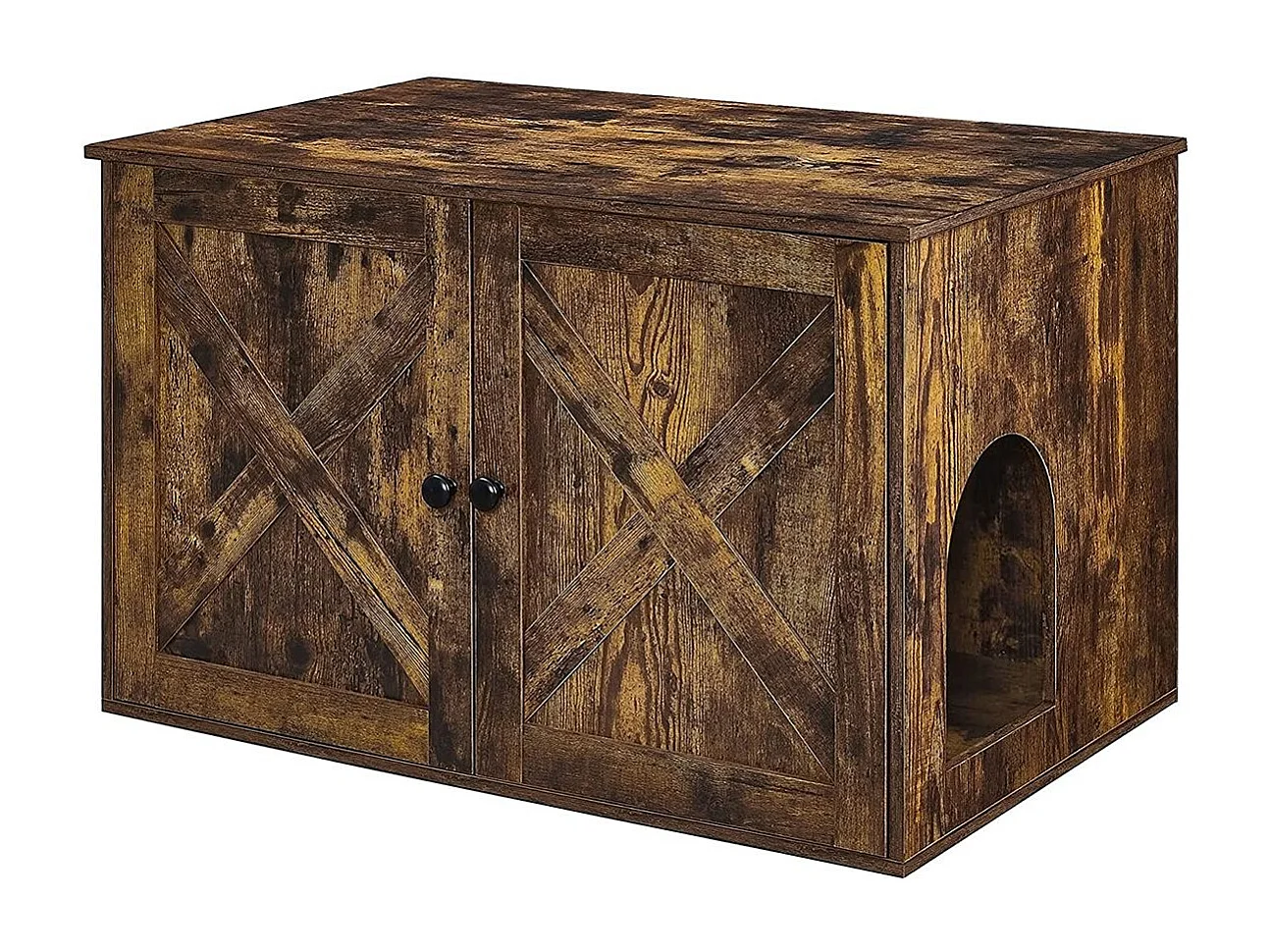 Kattebakke skab vintage brun