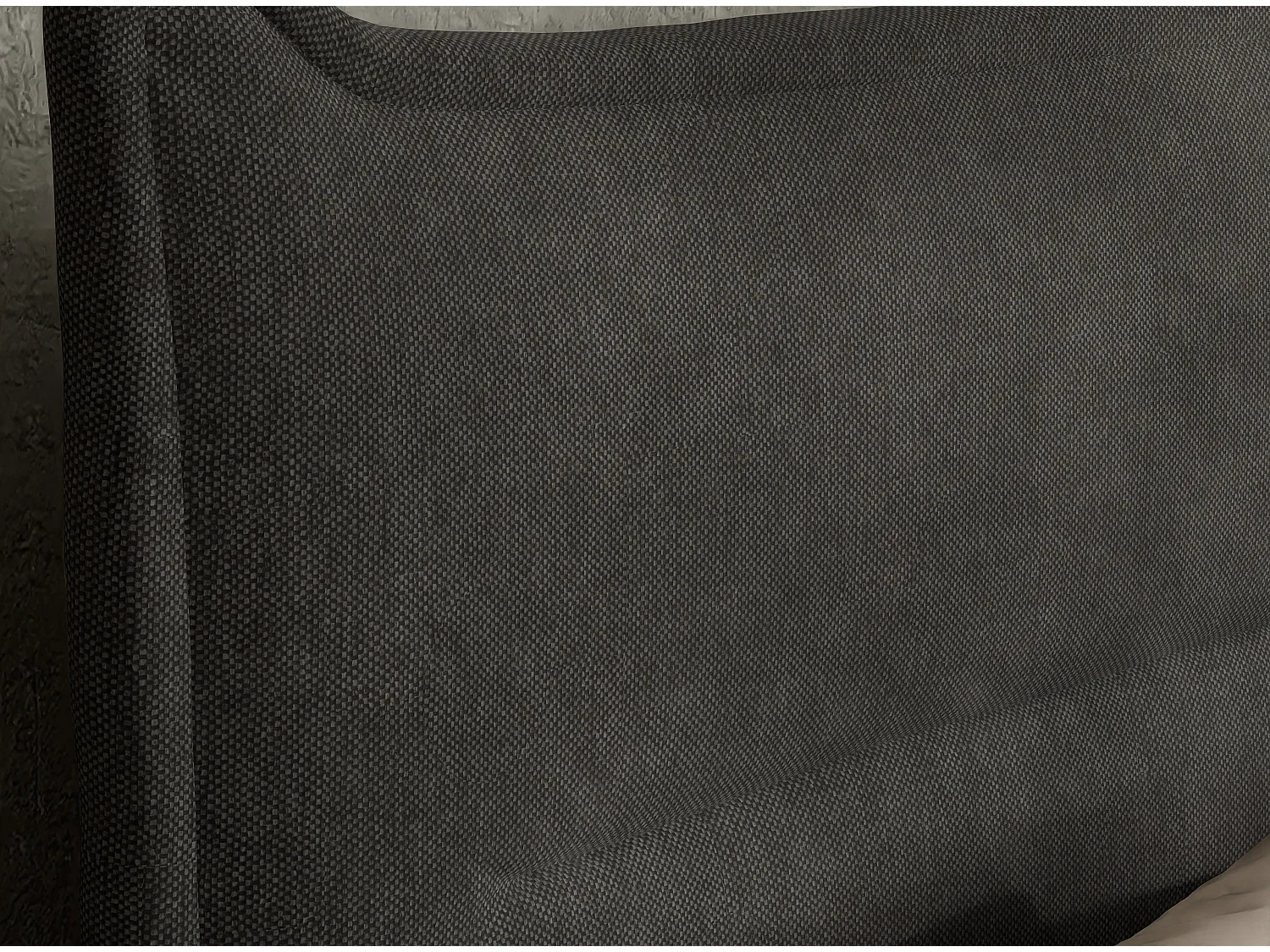 Łóżko boxspring z zagłówkiem + materac + topper - 140x200 cm - grafitowy - PELINO