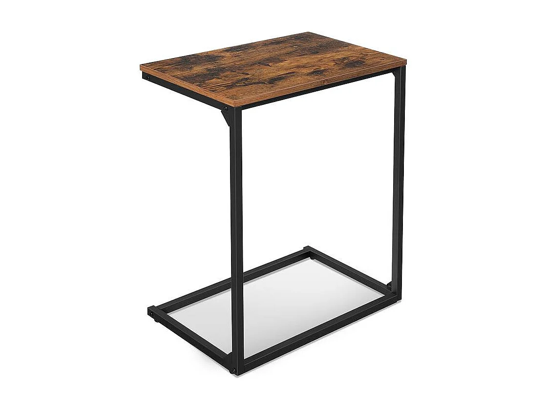 VASAGLE Side Table, Small Sofa Table, End Table, Laptop Table, for Bedroom, Living Room, Work in Bed or on The Sofa, Simple Structure, Stable, Industrial Style,