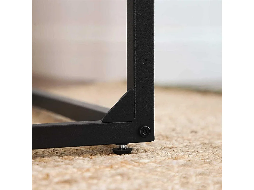 VASAGLE Side Table, Small Sofa Table, End Table, Laptop Table, for Bedroom, Living Room, Work in Bed or on The Sofa, Simple Structure, Stable, Industrial Style,