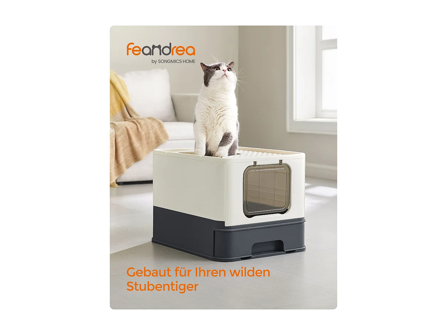 Bac à litière avec couvercle