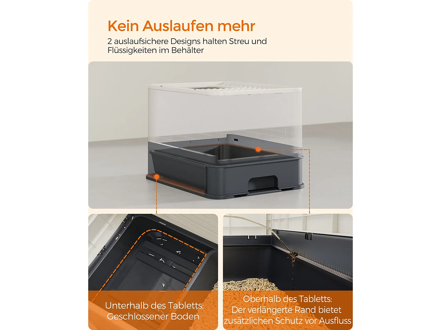 Bac à litière avec couvercle