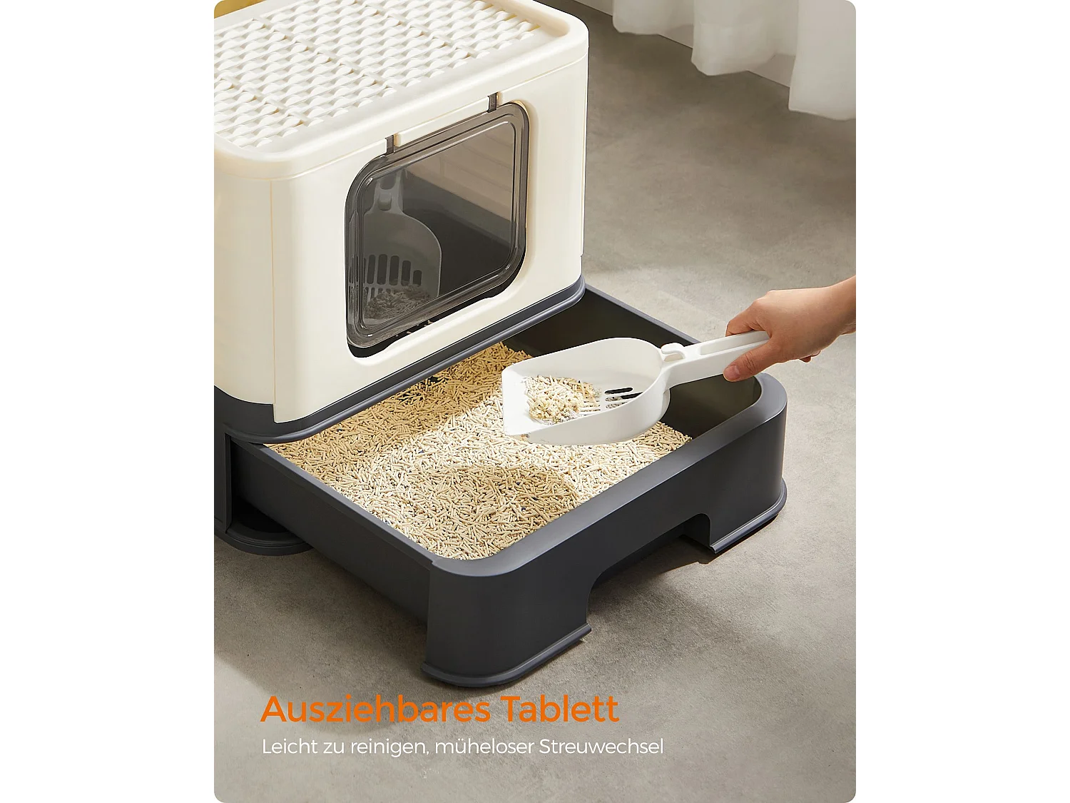 Bac à litière avec couvercle