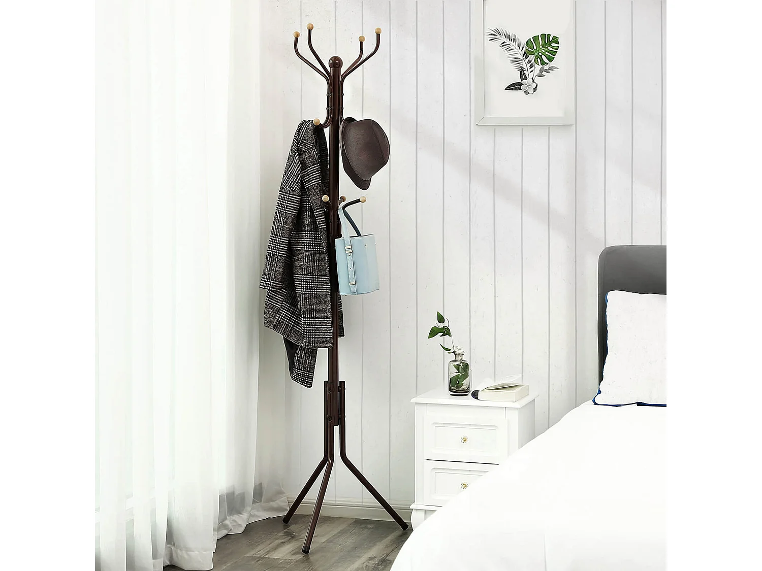 Hutständer aus Metall Schwarz