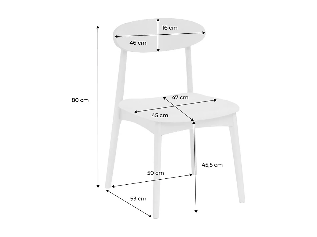 Silla vintage de madera de hevea nogal y tela (juego de 2) terracota