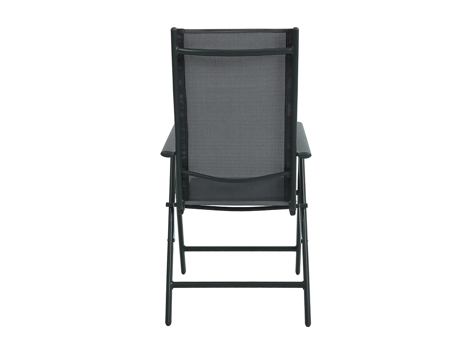 SVITA Lot de 2 chaises de jardin à dossier haut pliables Fauteuils de camping pliants Aluminium Anthracite